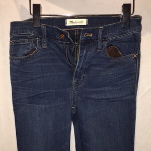 Madewell Road Tripper Skinny Jeans Dark Wash Stretchy Denim | Size 25